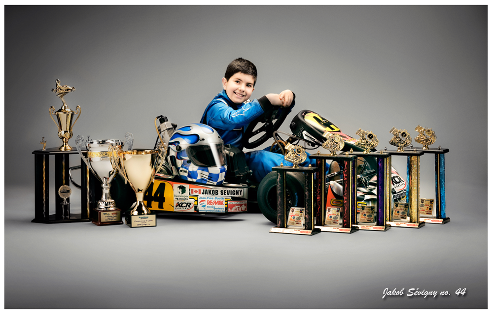 Jakob Svigny no.44 - Pilote de karting - Qubec - Canada